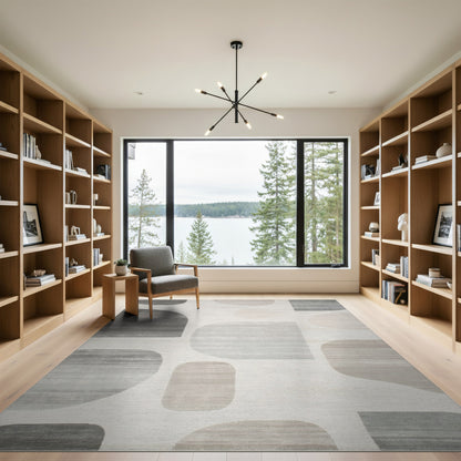 Grey Abstract Area Grey Abstract Shapes Area Rug