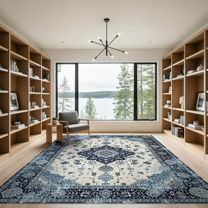 Blue Persian Traditional Area Rug