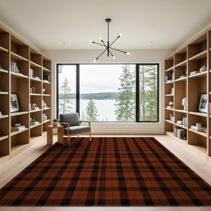 Brown Buffalo Check Plaid Area Rug