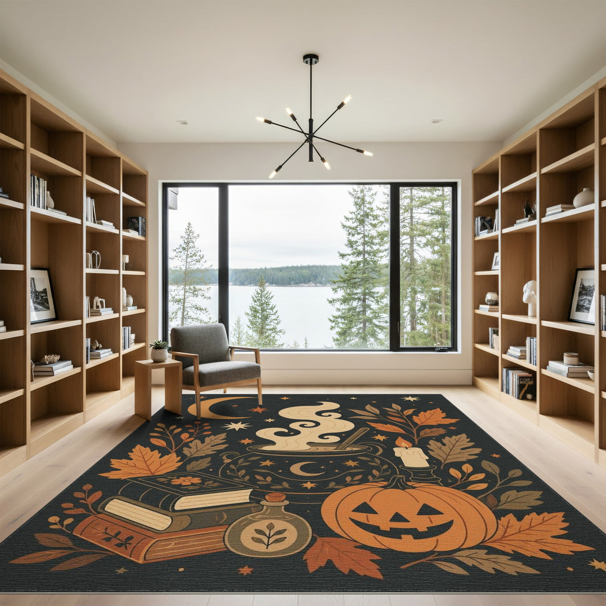 Enchanted Cauldron Autumn Area Rug