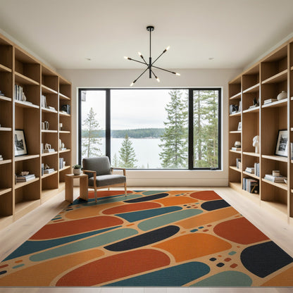Multi-color and Patterns Multi-Color Abstract Geometric Area Rug