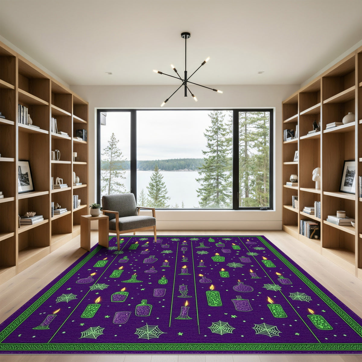Mystic Purple Potion Candle Area Rug