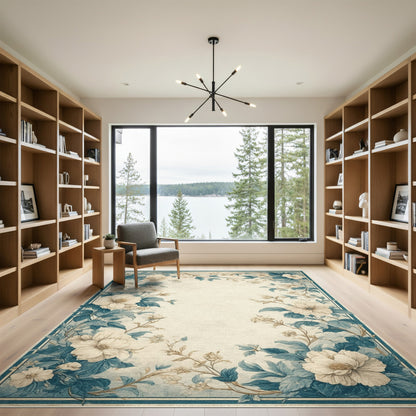 Blue Floral Vintage No. 23 Area Rug