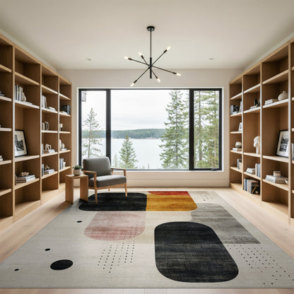 Multi-color and Patterns Abstract Multi-Color Geometric Area Rug