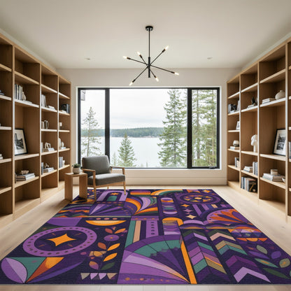 Vibrant Mosaic Geometric Area Rug