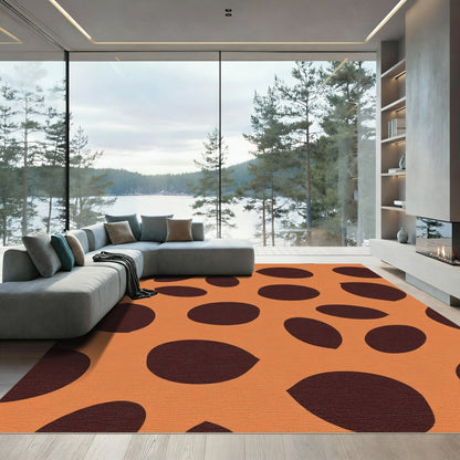 Terra Cotta Organic Spot Rug