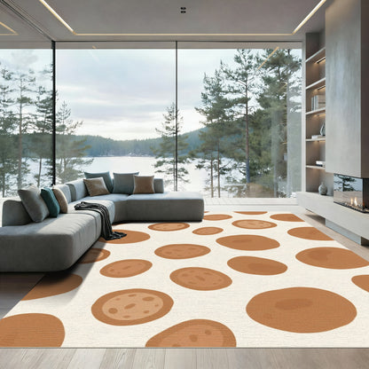 Brown Spot Scatter Rug