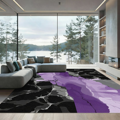 Amethyst Slate Marble Vein Rug