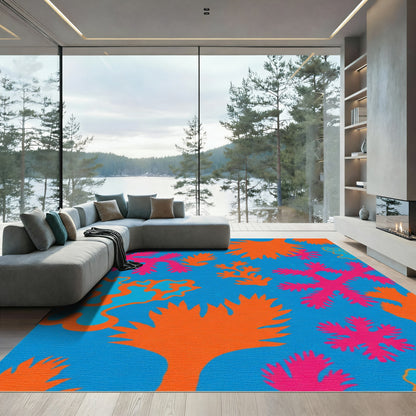 Coral Reef Ocean Bold Abstract Rug