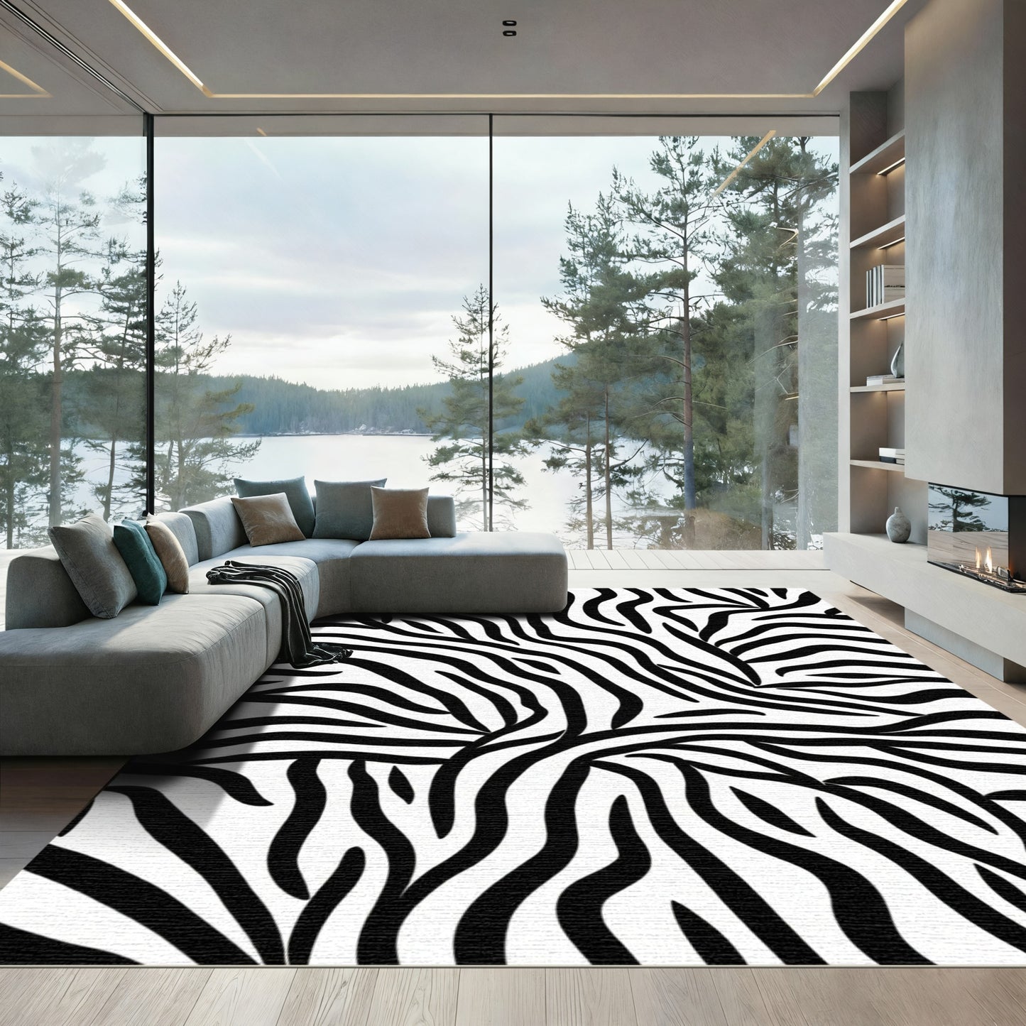 Bold Graphic Animal Print Rug