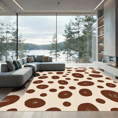 Woodland Circles And V Shapes Rug