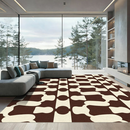 Chocolate Vanilla Organic Stripe Rug