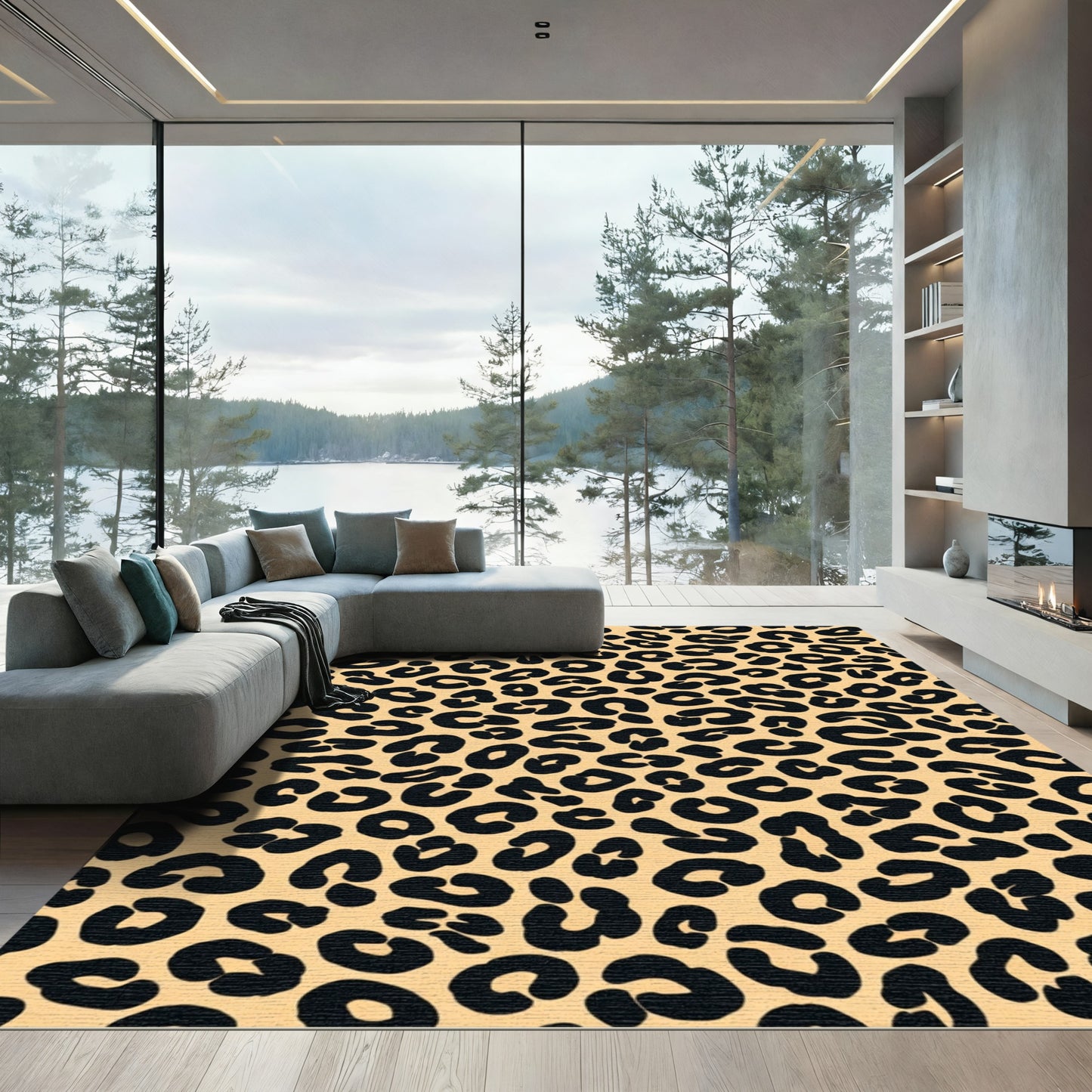 Natural Spots Animal Print Rug