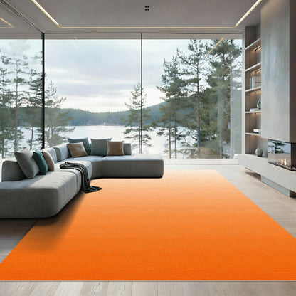 Abstract Warm Ombre Stripe Rug