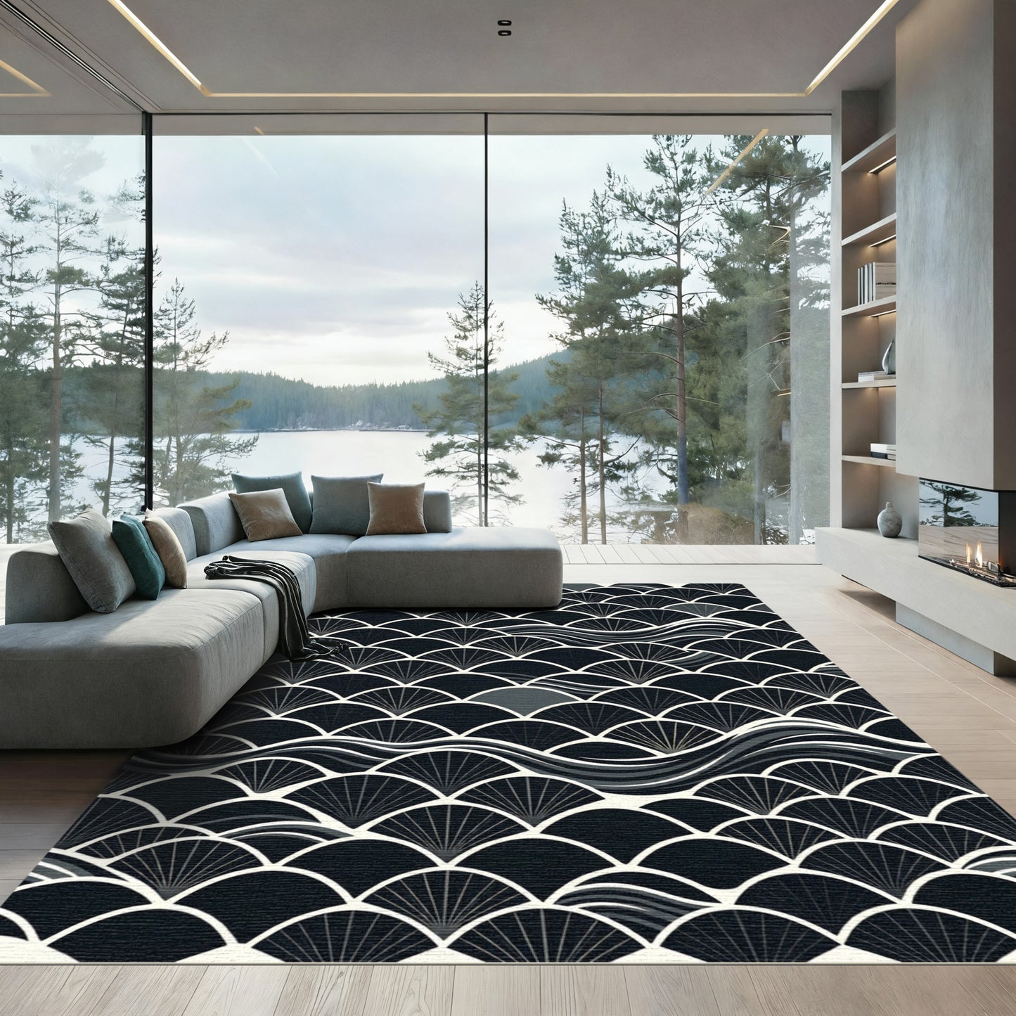 Monochromatic Fan Waves Rug