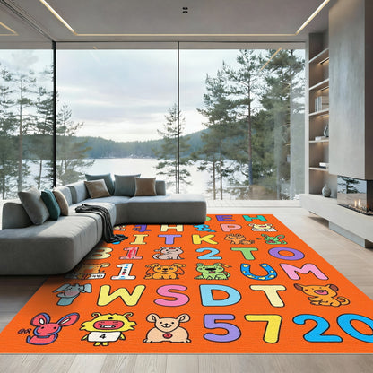 Alphabet Animals And Numbers Rug