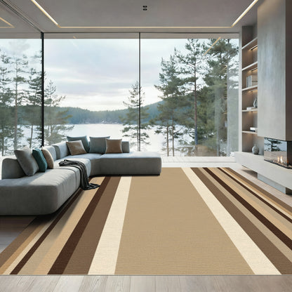Earthy Tones Vertical Stripes Rug