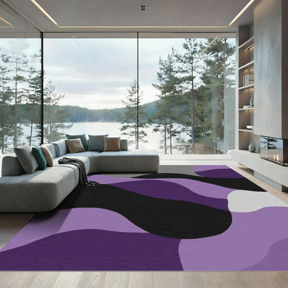 Amethyst Orchid Flowing Abstract Rug