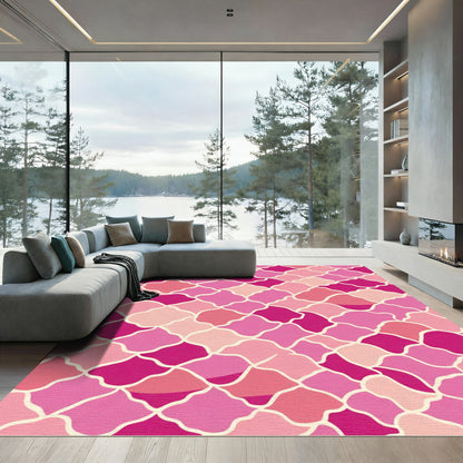 Pink Palette Quarrelsome Quilt Layout Rug