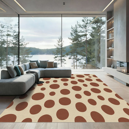 Brown Polka Dot Backdrop Rug
