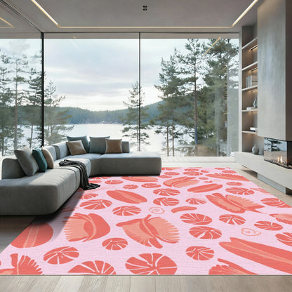 Coral Bloom Organic Elements Rug