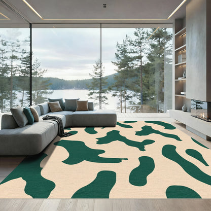 Verdant Cream Organic Blob Rug