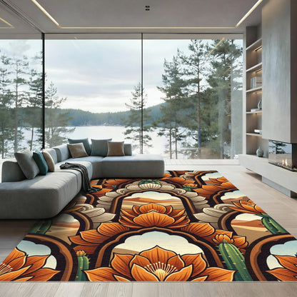Desert Bloom Arched Window Rug