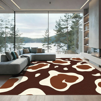 Brown Cream Holstein Spots Rug