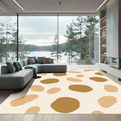 Earthy Organic Cloud Shapes Rug