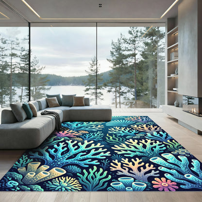 Oceanic Coral Reef Gradient Composition Rug