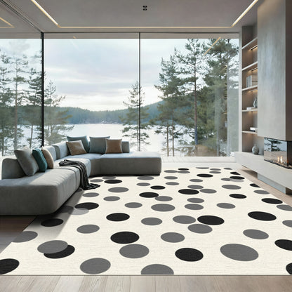 Monochromatic Scatter Dot Confetti Rug