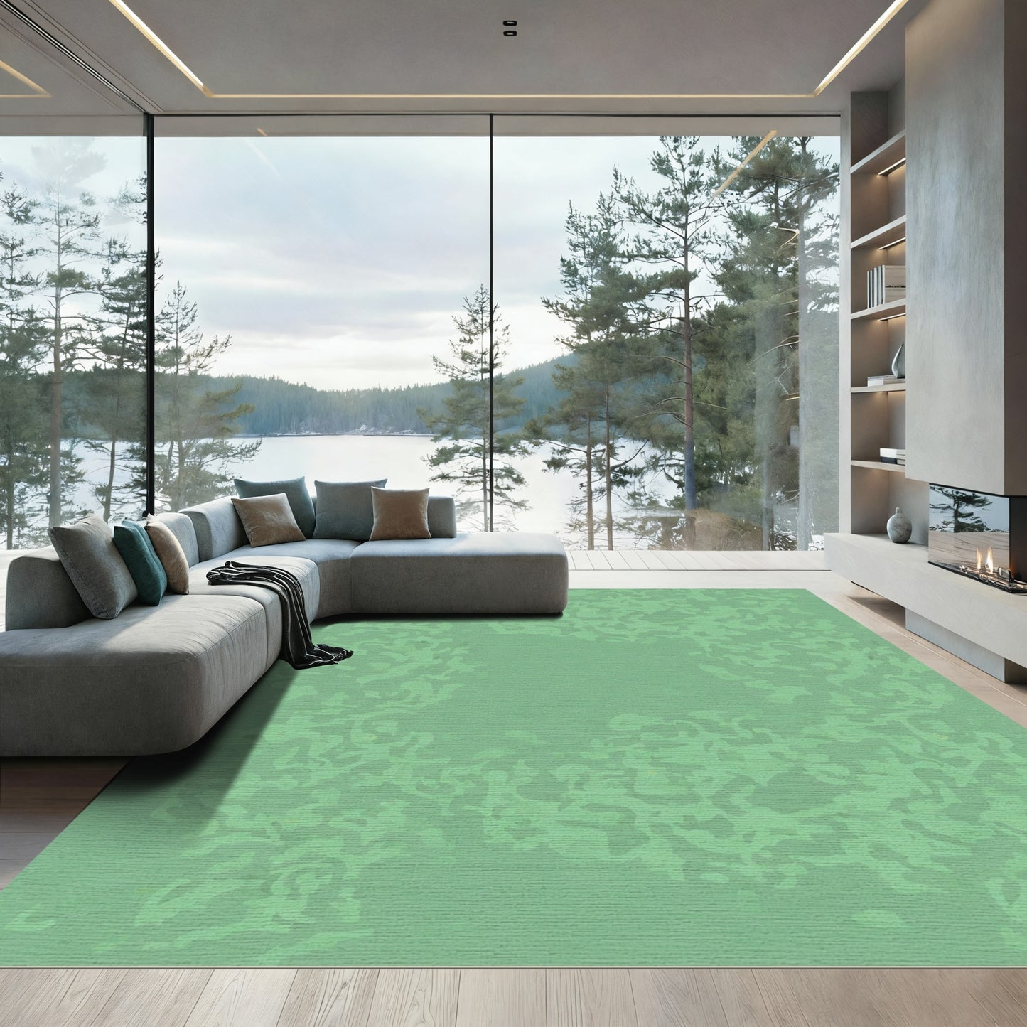 Ethereal Mint Organic Cloud Rug