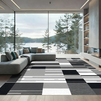 Monochromatic Geometric Blocks Stripes Rug