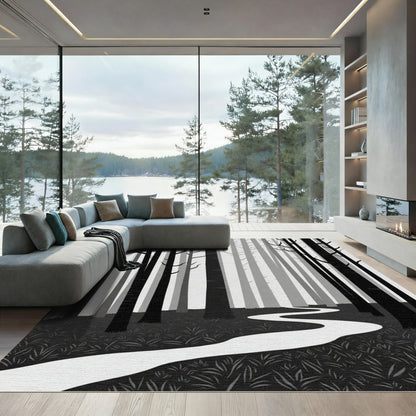 Monochromatic Forest Path Abstract Rug