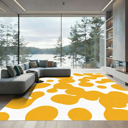 Golden Pod Abstract Organic Rug