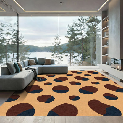 Warm Amber Speckled Spot Rug