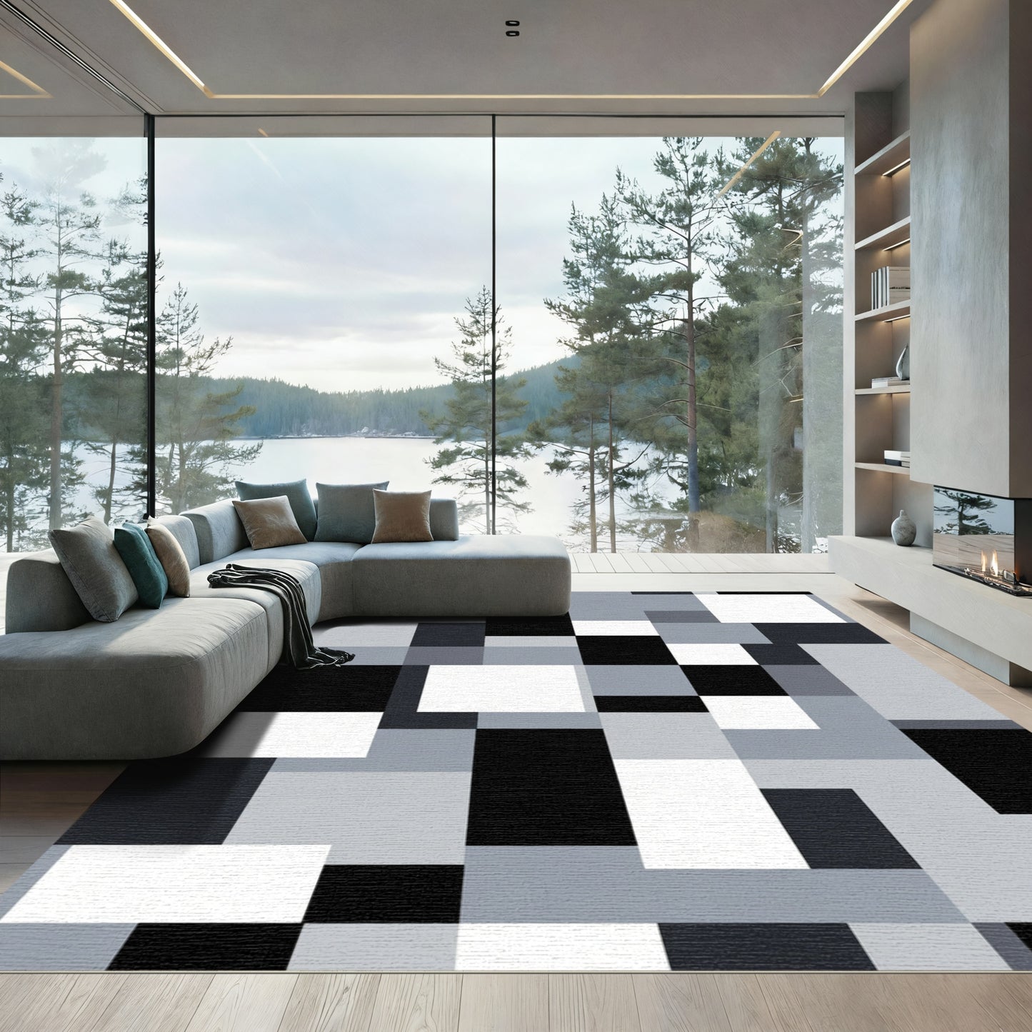 Monochromatic Geometric Blocks Rug
