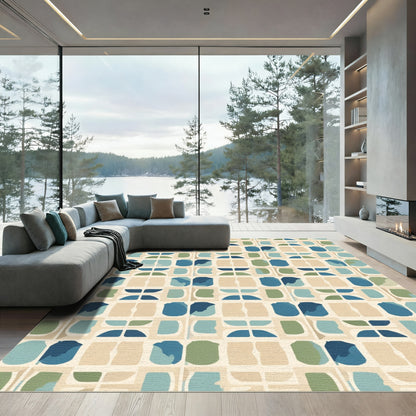 Mid Century Geometric Blend Rug