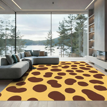 Spotted Earthy Tone Abstract Spots Rug