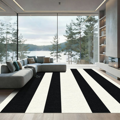 High Contrast Vertical Bands Rug
