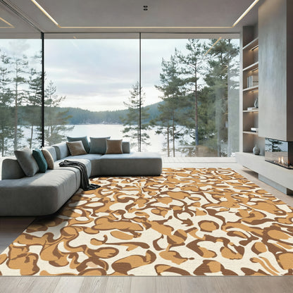 Caramel Amber Organic Flow Rug