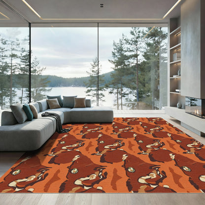 Amber Red Fox Repeat Rug