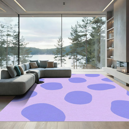 Lavender Blob Spot Rug