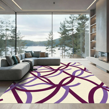 Two Tone Intertwined Ribbon Rug
