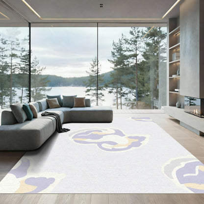 Pastel Cloud Abstract Composition Rug