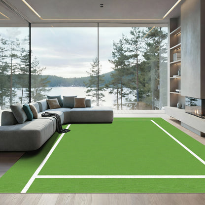 Emerald Grid Clean Lines Rug