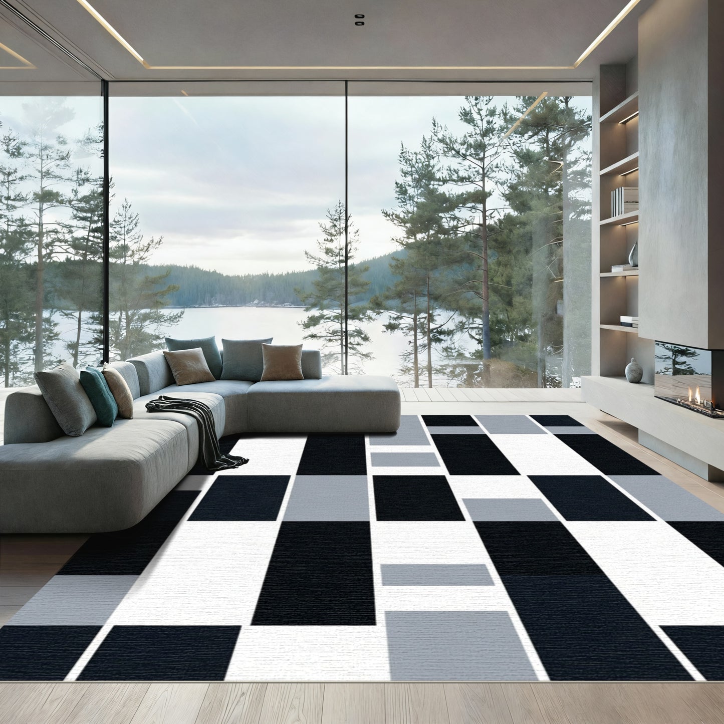 Monochromatic Geometric Block Rug