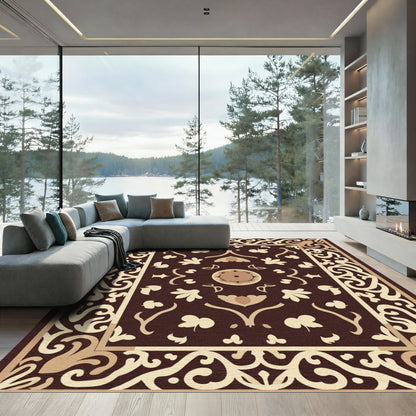 Majestic Beige Floral Savonnerie Rug