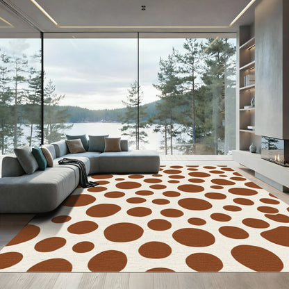 Cocoa Spot Scatter Arrangement Rug