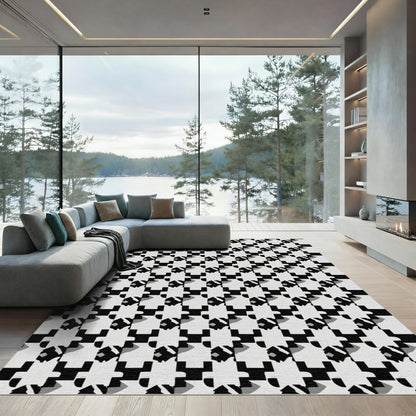 Monochromatic Geometric Houndstooth Rug